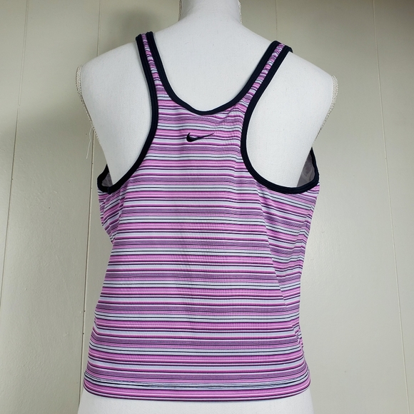 Nike dry-fit racerback striped tank top with built in bra - Picture 8 of 10